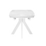 Стол DikLine DKU120 Керамика Белый мрамор/подстолье белое/опоры белые (2 уп.)