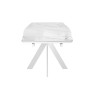 Стол DikLine DKU120 Керамика Белый мрамор/подстолье белое/опоры белые (2 уп.)