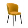 Стул DikLine 347 P08/L07 горчица, ножки черные