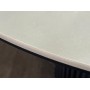 Стол DikLine AKR120 Керамика глянец Ostra Bianco/подстолье черное/опоры черные (2 уп.)