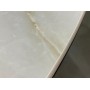 Стол DikLine AKR120 Керамика глянец Ostra Bianco/подстолье черное/опоры черные (2 уп.)