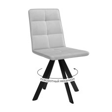 Стул DikLine 230 поворотный B22 GREY, ножки черные