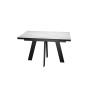 Стол DikLine SKM110 Керамика Белый мрамор/опоры черные