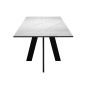 Стол DikLine SKM110 Керамика Белый мрамор/опоры черные