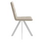 Стул DikLine 230 поворотный B03 BEIGE, ножки белые