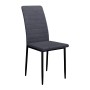 Стул DikLine ТЕКС каркас черный/ B28 ANTRACITE