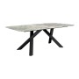 Стол DikLine KS220 керамика серый мрамор С20 глянец /опоры черные