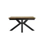 Стол DikLine SFE140 Керамика древесная OAKWOOD HONEY/подстолье черное/опоры черные (2 уп.)