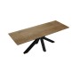 Стол DikLine SFE140 Керамика древесная OAKWOOD HONEY/подстолье черное/опоры черные (2 уп.)