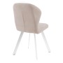 Стул DikLine 339 поворотный B03 BEIGE, ножки белые