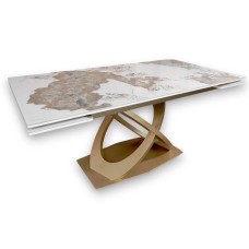 Стол DikLine EKE160 керамика К32 глянец, опоры золото (3 уп.)