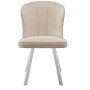 Стул DikLine 219 поворотный, B03 BEIGE, ножки белые