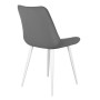 Стул DikLine 206М B22 GREY, ножки белые