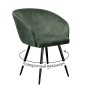 Стул DikLine 442 поворотный, DR19 зеленый, ножки черные