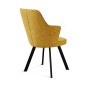 Стул DikLine 235 поворотный, NS Gold горчица, ножки черные