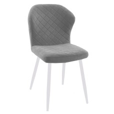 Стул DikLine 239М B22 GREY, ножки белые