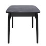 Стол DikLine MK15 Керамика Серый мрамор/подстолье черное/опоры черные