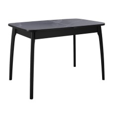 Стол DikLine MK15 Керамика Серый мрамор/подстолье черное/опоры черные