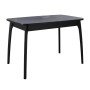 Стол DikLine MK15 Керамика Серый мрамор/подстолье черное/опоры черные