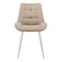 Стул DikLine 206М B03 BEIGE, ножки белые