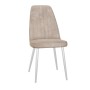 Стул DikLine 326 B03 BEIGE, ножки белые