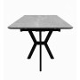 Стол DikLine DI100 Мрамор Кандела cветло-серый/опоры черные (2уп.)