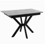 Стол DikLine DI100 Мрамор Кандела cветло-серый/опоры черные (2уп.)