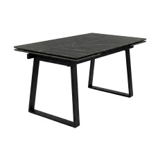 Стол DikLine DZ160 Камень Пьетра Гриджиа чёрный/черные (2 уп.)