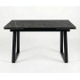 Стол DikLine DZ160 Камень Пьетра Гриджиа чёрный/черные (2 уп.)