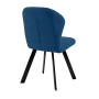 Стул DikLine 339 поворотный B8 BLUE, ножки черные