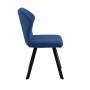 Стул DikLine 339 поворотный B8 BLUE, ножки черные
