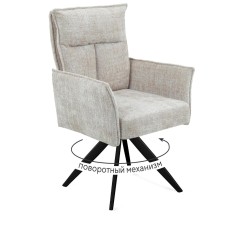 Стул DikLine 6824 тк. Бежевая 709-2, опоры черные поворотный