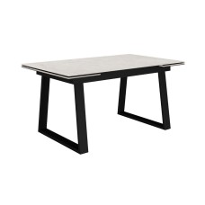 Стол DikLine DZ160 хромикс белый/черный (2 уп.)