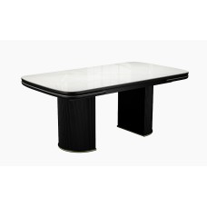 Стол DikLine EKP205 керамика К20 глянец, опоры МДФ черные/золото  (2 уп.)