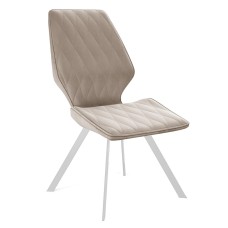 Стул DikLine 242M B03 BEIGE/ ножки белые