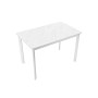 Стол DikLine LK90 Керамика Mono white (белый матовый) /подстолье белое/опоры белые
