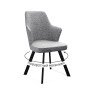 Стул DikLine 235 поворотный, NS10 GREY, ножки черные