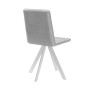 Стул DikLine 230 поворотный B22 GREY, ножки белые