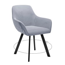 Стул DikLine 248 поворотный, Z46 перламутр, ножки черные