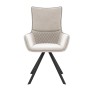 Стул DikLine 289 поворотный E52 бежевый, ножки черные