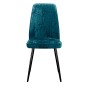 Стул DikLine 327 поворотный M19 бирюза, ножки черные