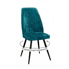 Стул DikLine 327 поворотный M19 бирюза, ножки черные