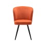 Стул DikLine 348 поворотный P09/L05 терракотовый, ножки черные