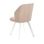 Стул DikLine 232 поворотный B03 BEIGE, ножки белые