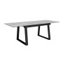 Стол DikLine DZ160 Мрамор Кандела cветло-серый/черные (2 уп.)