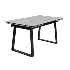 Стол DikLine DZ160 Мрамор Кандела cветло-серый/черные (2 уп.)