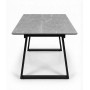 Стол DikLine DZ160 Мрамор Кандела cветло-серый/черные (2 уп.)