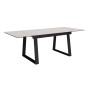 Стол DikLine DZ160 хромикс белый/черный (2 уп.)