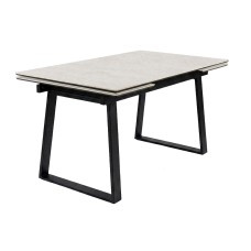 Стол DikLine DZ160 хромикс белый/черный (2 уп.)