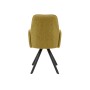 Стул DikLine 293 поворотный BL08 горчица, ножки черные